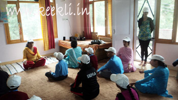 Special Children from UDAAN performing Yoga Aasans Udaan-(2)