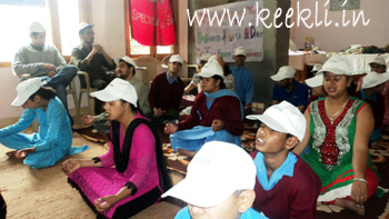Special Children from UDAAN performing Yoga Aasans Udaan-(3)