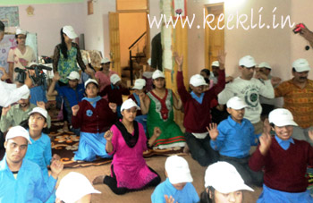 Special Children from UDAAN performing Yoga Aasans Udaan-(4)